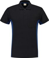 Tricorp Poloshirt Bi-Color - Workwear - 202002 - Navy/koningsblauw - maat XS