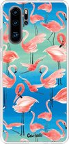 Casetastic Huawei P30 Pro Hoesje - Softcover Hoesje met Design - Flamingo Vibe Print