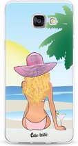 Casetastic Samsung Galaxy A5 (2016) Hoesje - Softcover Hoesje met Design - BFF Sunset Blonde Print