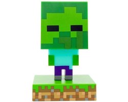 Minecraft Zombie Lamp – Officieel Gelicentieerde Merchandise, Draagbaar Nachtlampje en Gaming Kamerdecoratie voor Kinderen, Cadeau voor Gamers – Paladone