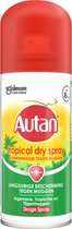 Autan - Tropical Dry Spray - 25% Deet - Travel Size - 100 ML