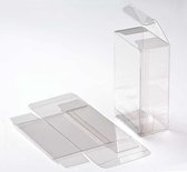 Plastiek Doosjes 6,7x3,8x11cm Kristalhelder (25 stuks) | Geschenkdoos