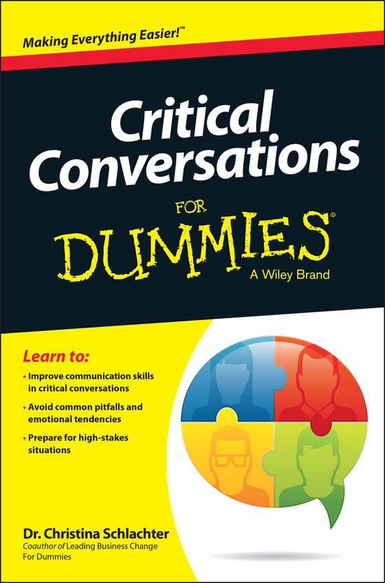 Critical Conversations For Dummies - cover