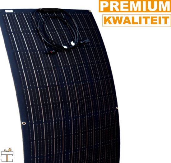 Happyment Zonnepaneel set ETFE - Flexibel - Weerbestending - Zonne paneel Accu 12V - Camper, caravan en camping - Oplader 100W van Happyment — afbeelding 3