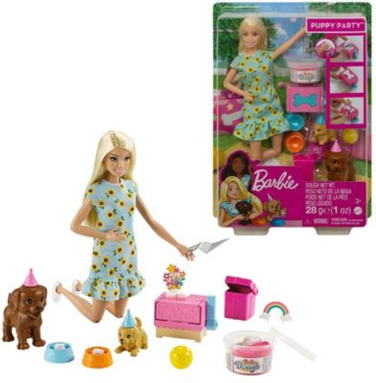 Barbie Puppy Feestje - Blond - Barbiepop