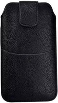 Samsung Galaxy S3 mini Zwart Insteekhoesje met riemlus en opbergvakje