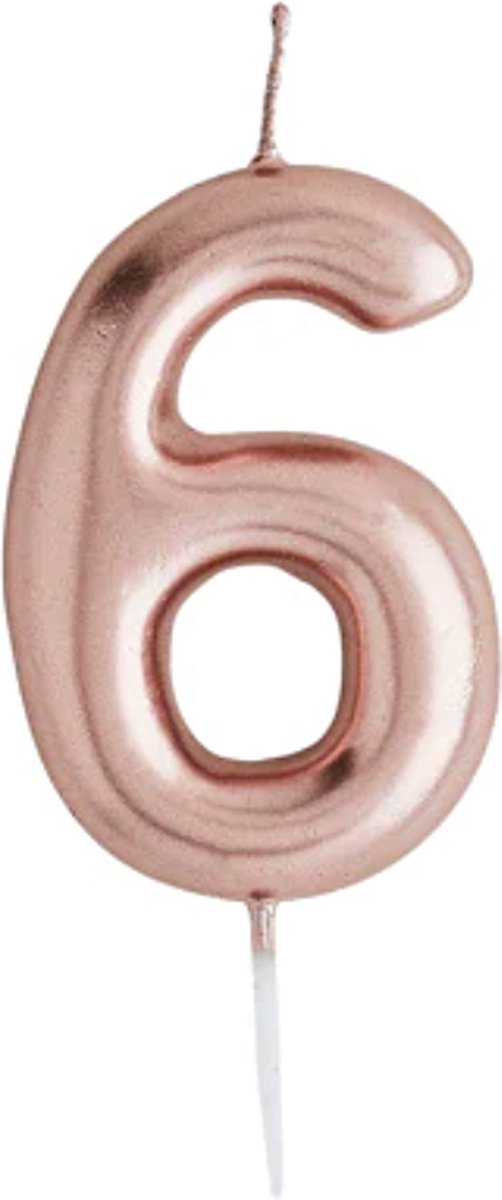 Cijfer 6 - Rosé Goud