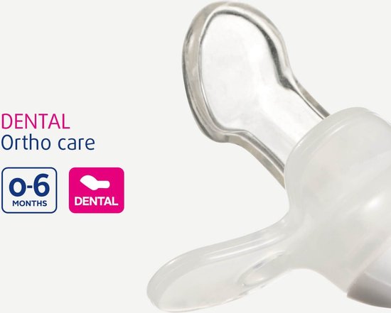 Difrax Fopspeen - Natural - 0-6 maanden - Siliconen - Peachy - 1 stuk van Difrax — afbeelding 4