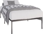 CLP Fargo Metalen bed - Bedframe - zwart 200x100x42 cm