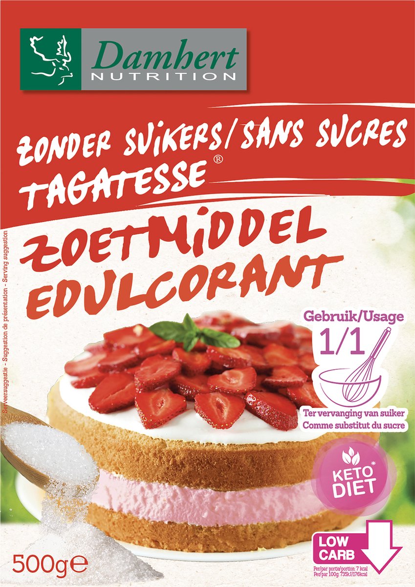 Goedkoopste Damhert Tagatesse Zoetmiddel Suikervrij 500 gr