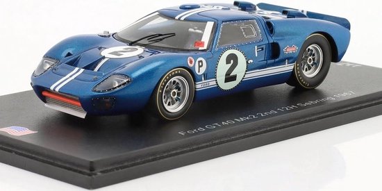 1:43 FORD GT40 MK2 2nd 12H SEBRING 1967 A.J. FOYT L. RUBY #2 SPARK | Australia