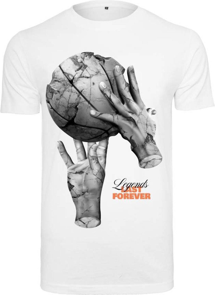 Mister Tee Ballin Hands Heren T-shirt S Wit