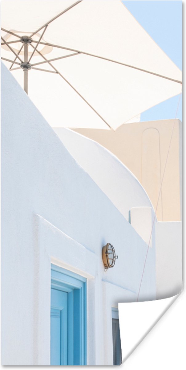 Architectuur - Parasol - Deur - Wit - Blauw