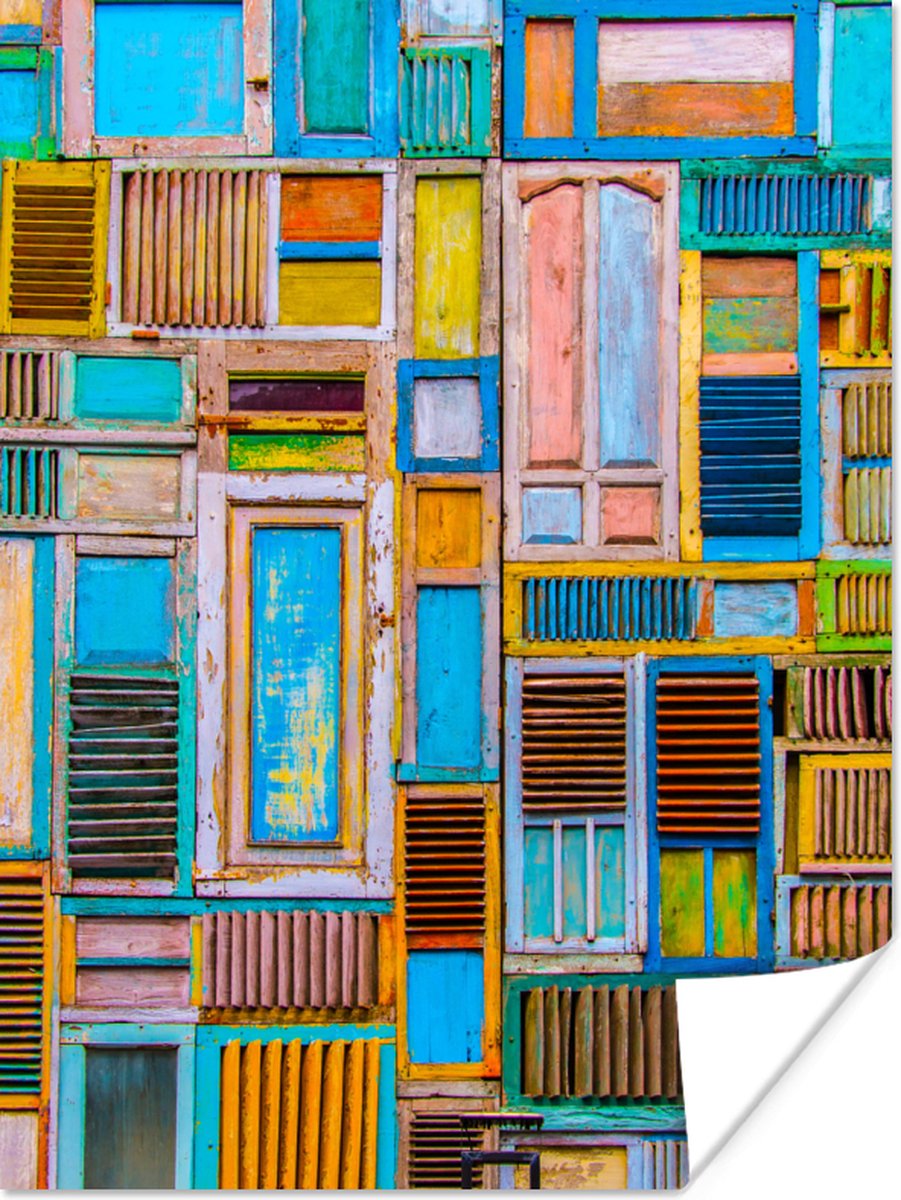 Deuren - Blauw - Abstract - Architectuur - Neon