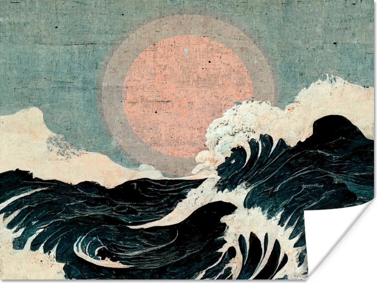 Vintage - Zee - Golven - Zon