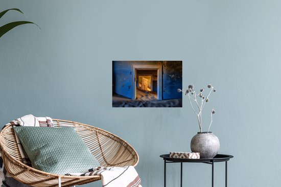 Stickers muraux - Film autocollant - Sable - Blauw - Porte - Architecture - 30x20 cm - Film adhésif - Stickers muraux chambre d'enfant - Papier peint autocollant - Papier peint autocollant - Film autocollant