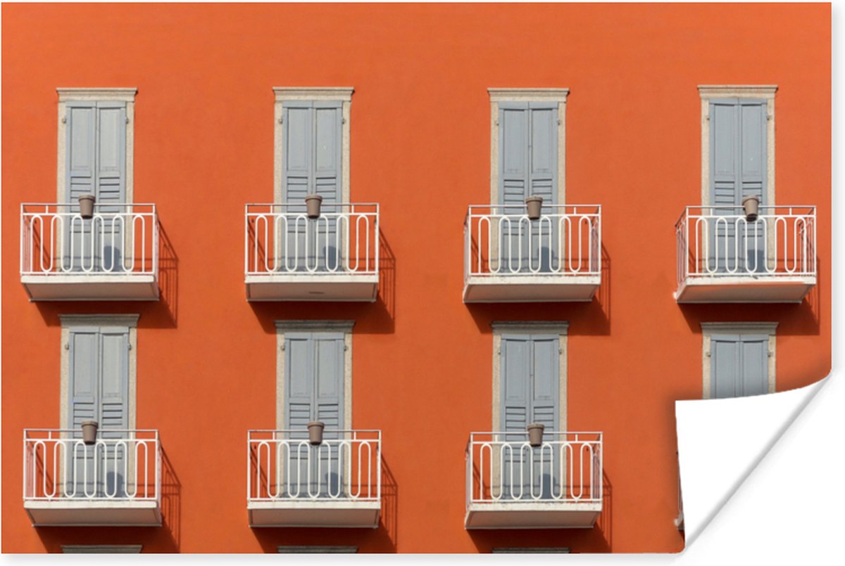 Deur - Balkon - Architectuur - Palmboom - Oranje