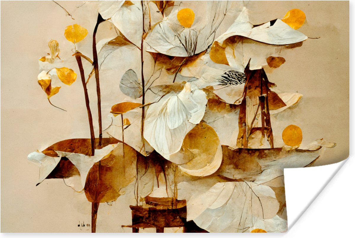 Bloemen - Wit - Planten - Vintage
