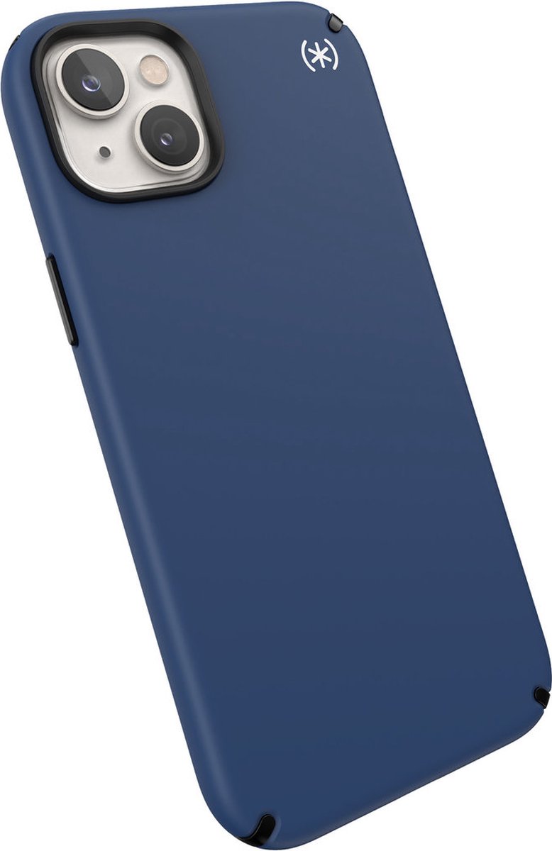 Speck hoesje geschikt voor Apple iPhone 15 Plus en iPhone 14 Plus - Slank - MagSafe - Ultieme Bescherming - Luxe Soft-touch Afwerking - Valbescherming gecertificeerd tot 4 meter - Microban Antibacterieel - Presidio2 Pro lijn -Blauw