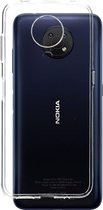 Mobiparts hoesje geschikt voor Nokia G10 Nokia G20 - Zacht TPU - Schokabsorberend TPU - Grip Coating - Transparant