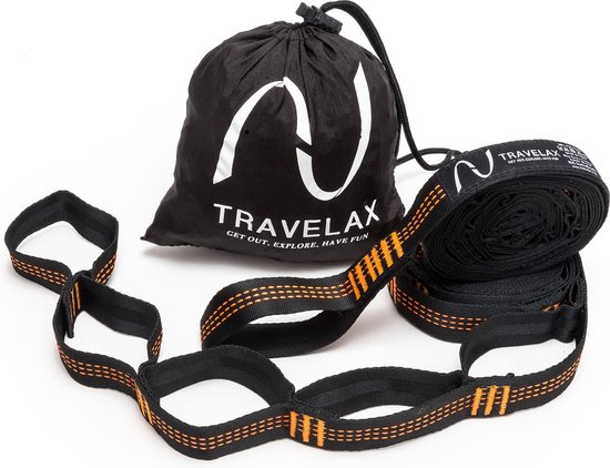 Travelax Hangmatophanging - 180 kg draagvermogen - Hangmatophangboom met 11 lussen - Hang je hangmat in een handomdraai op en relax!