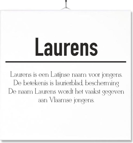Laurens Start Met Ons