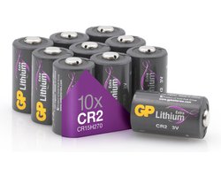 Piles GP Extra Lithium CR2 Pile 3V CR17355 - 10 pièces, dans un emballage sans plastique