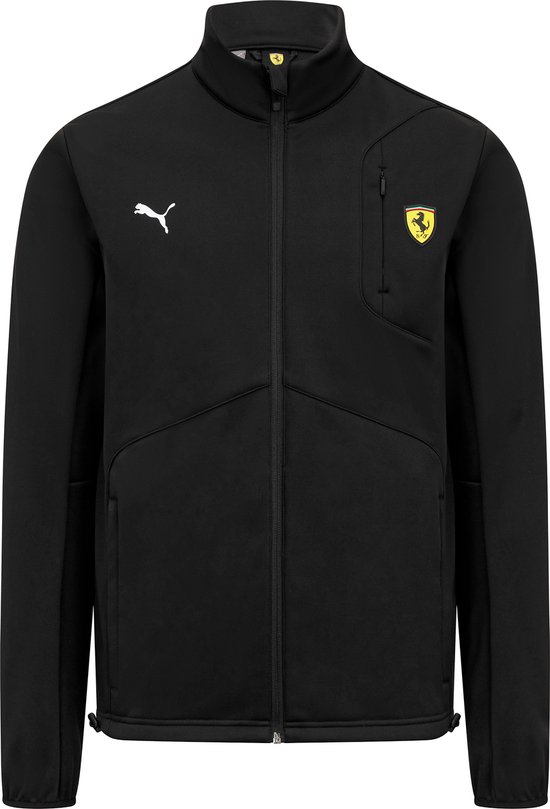 Ferrari Classic Softshell zwart 2023 XL - Teamline - Charles Leclerc - Carlos Sainz - Scuderia Ferrari