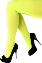 Dames Panty 60 denier microfiber neon-geel