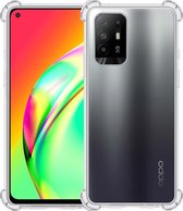 Hoes Geschikt voor OPPO A94 5G Hoesje Shock Proof Case Hoes Siliconen - Hoesje Geschikt voor OPPO A94 5G Hoes Cover Shockproof - Transparant