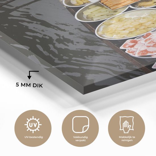 Peinture sur Verre - Thailand Floating Market - 80x120 cm - Peintures sur Verre Peintures - Photo sur Glas