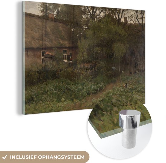 Le potager - Peinture d'Anton Mauve Plexiglass 60x40 cm - Tirage photo sur Glas (décoration murale plexiglas)