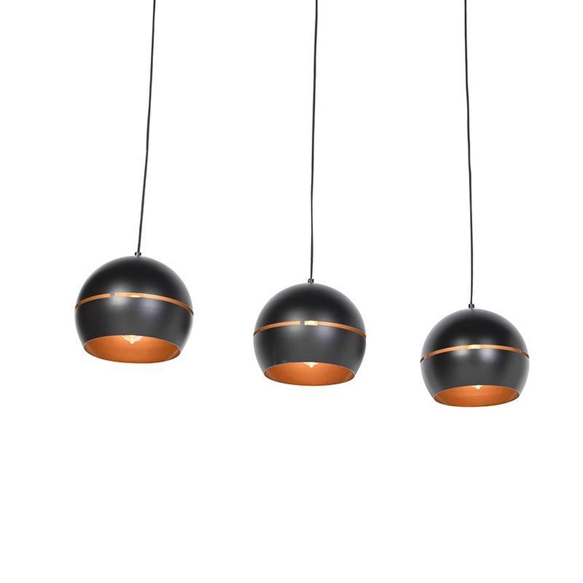 Hanglampen QAZQA Buell hl - Industriele Hanglamp voor boven de eettafel