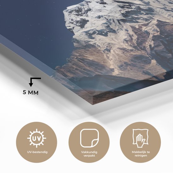 Peinture sur Verre - Lune - Berg - Paysage - 160x80 cm - Peintures sur Verre Peintures - Photo sur Glas