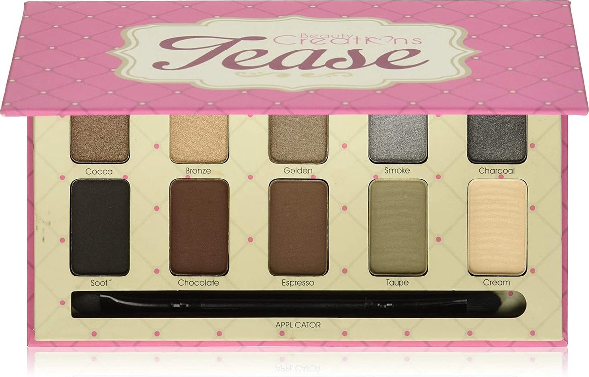 Beauty Creations - Tease - Eyeshadow Palette - 10 kleuren - E10.T - Oogschaduw Palette - 14 g