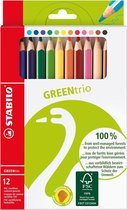 STABILO GREENtrio 4,2 mm Crayons de couleur - Boîte 12 pcs