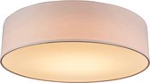 QAZQA drum led - Moderne LED Plafondlamp - 1 lichts - Ø 400 mm - Roze -  Woonkamer | Slaapkamer | Keuken