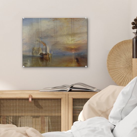 Peinture sur Verre - The Fighting Temeraire - Peinture de Joseph Mallard William Turner - 40x30 cm - Peintures sur Verre Peintures - Photo sur Glas