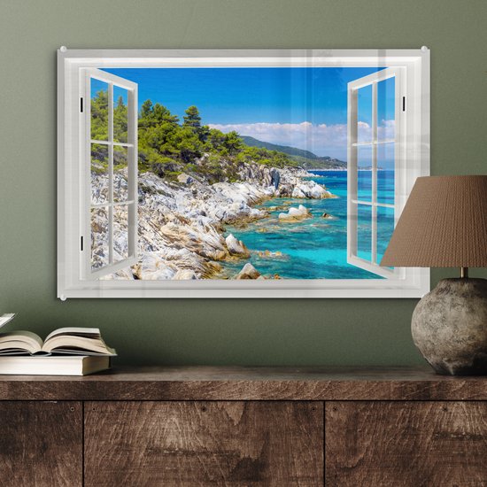 Peintures en plexiglas - Transparent - Mer - Roches - 60x40 cm