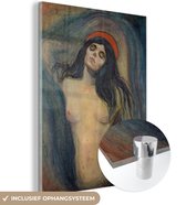MuchoWow® Peinture sur Verre - Madone - Edvard Munch - 90x120 cm - Peintures sur Verre Acrylique - Photo sur Glas