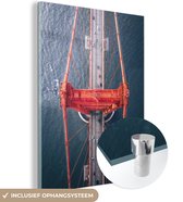 MuchoWow® Glasschilderij - San Francisco - Golden Gate Bridge - California - 60x80 cm - Acrylglas Schilderijen - Foto op Glas