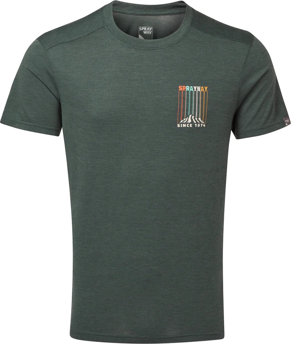 SPRAYWAY Vintage tee M dark t-shirt Darkest Spruce