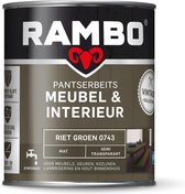 Rambo Pantserbeits Meubel&interieur Mat Riet Groen 0743-0,75 Ltr