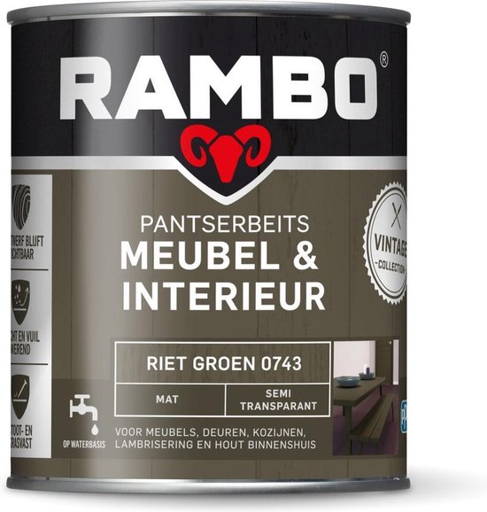 Faial Catena Viva Rambo Pantserbeits Meubel&interieur Mat Riet Groen 0743-0,75 Ltr | bol.com