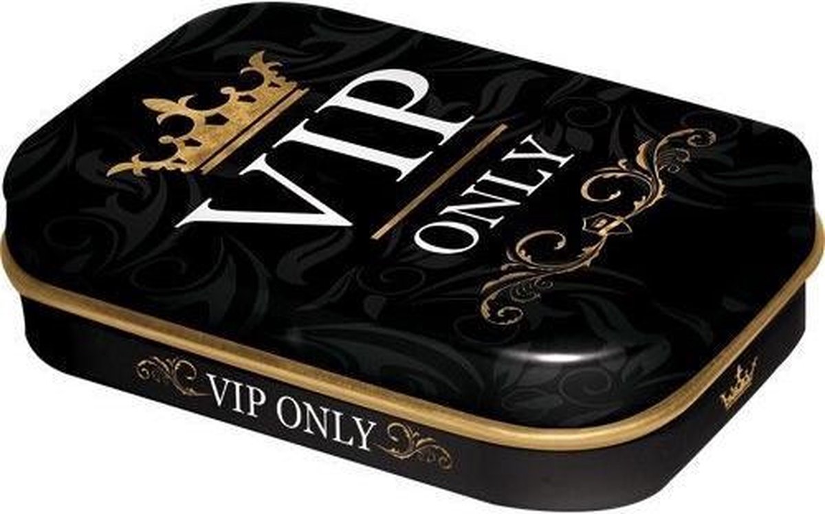 VIP Only - Pepermunt - Metalen Blikje - Mint Box