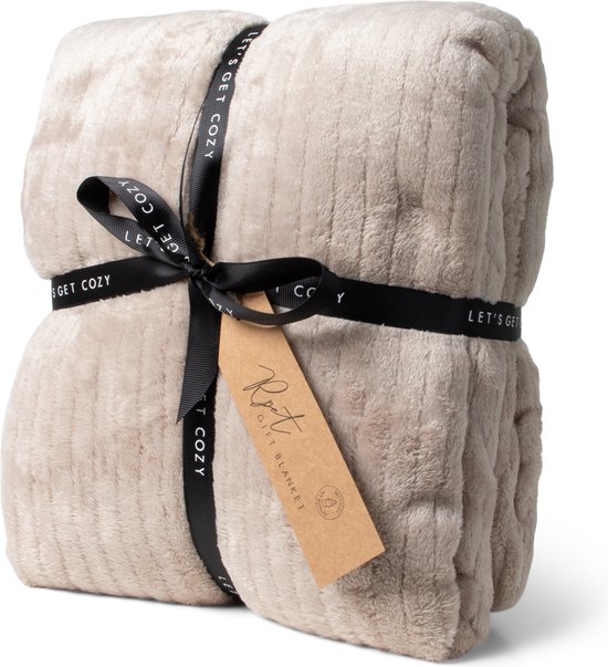 SENZA Cozy - Fleece Plaid - Extra zacht - Duurzaam rPet - 160 x 120 cm - Taupe