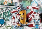 Fotobehang Graffiti Street Art | XXL - 312cm x 219cm | 130g/m2 Vlies