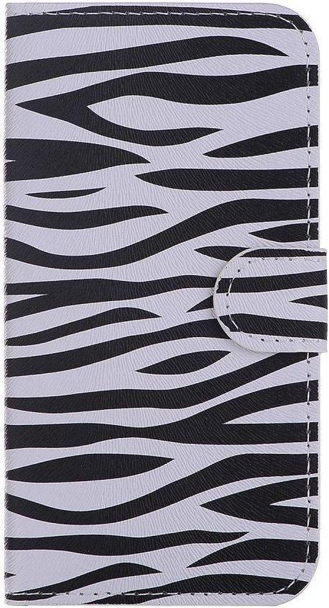 Zebra print iPhoneX portemonnee hoes