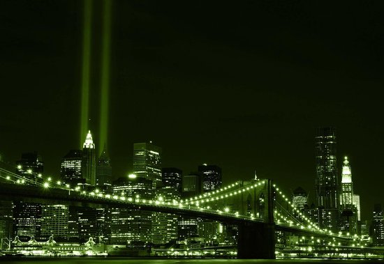 Peinture murale City Brooklyn Bridge New York City | XXXL - 416 cm x 254 cm | Polaire 130g / m2