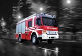 Fotobehang Fire Engine | DEUR - 211cm x 90cm | 130g/m2 Vlies